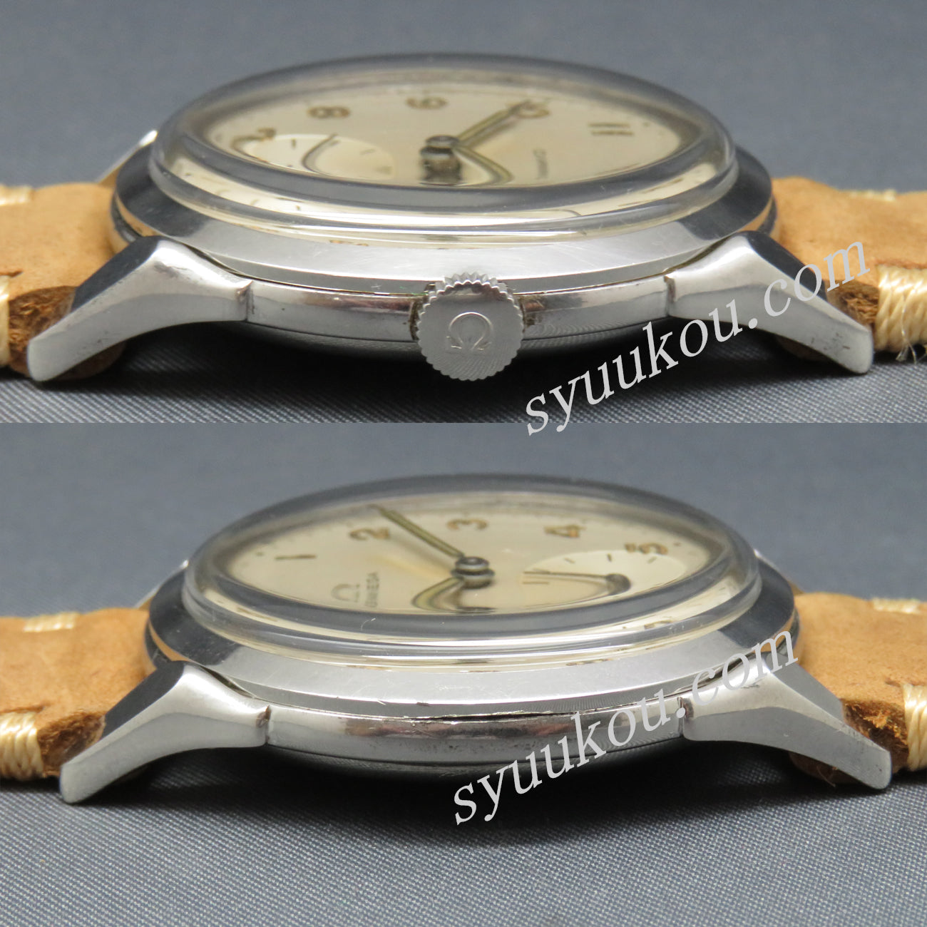 OMEGA 30mmキャリバー搭載 SS製モデル Ｃａｌ・２６５（３０Ｔ－３）／手巻 １９５０年製造 ＳＳ製純正尾錠付
