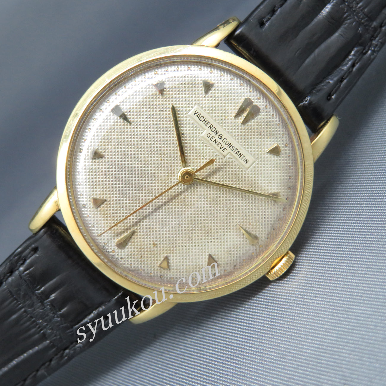 VACHERON CONSTANTIN Ref.4782 ギョーシェダイヤルYG製手巻モデル Ｃａｌ・１００２／手巻 １９５０年代、ＯＨ済