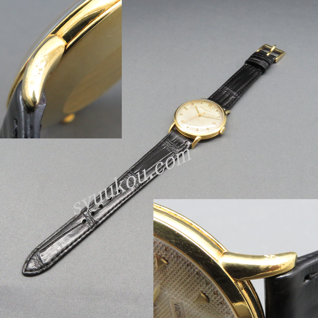 VACHERON CONSTANTIN Ref.4782 ギョーシェダイヤルYG製手巻モデル Ｃａｌ・１００２／手巻 １９５０年代、ＯＨ済