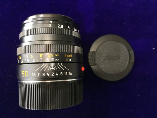 Leica Summicron-M 50mm／F2 フード内蔵 クモリ有り