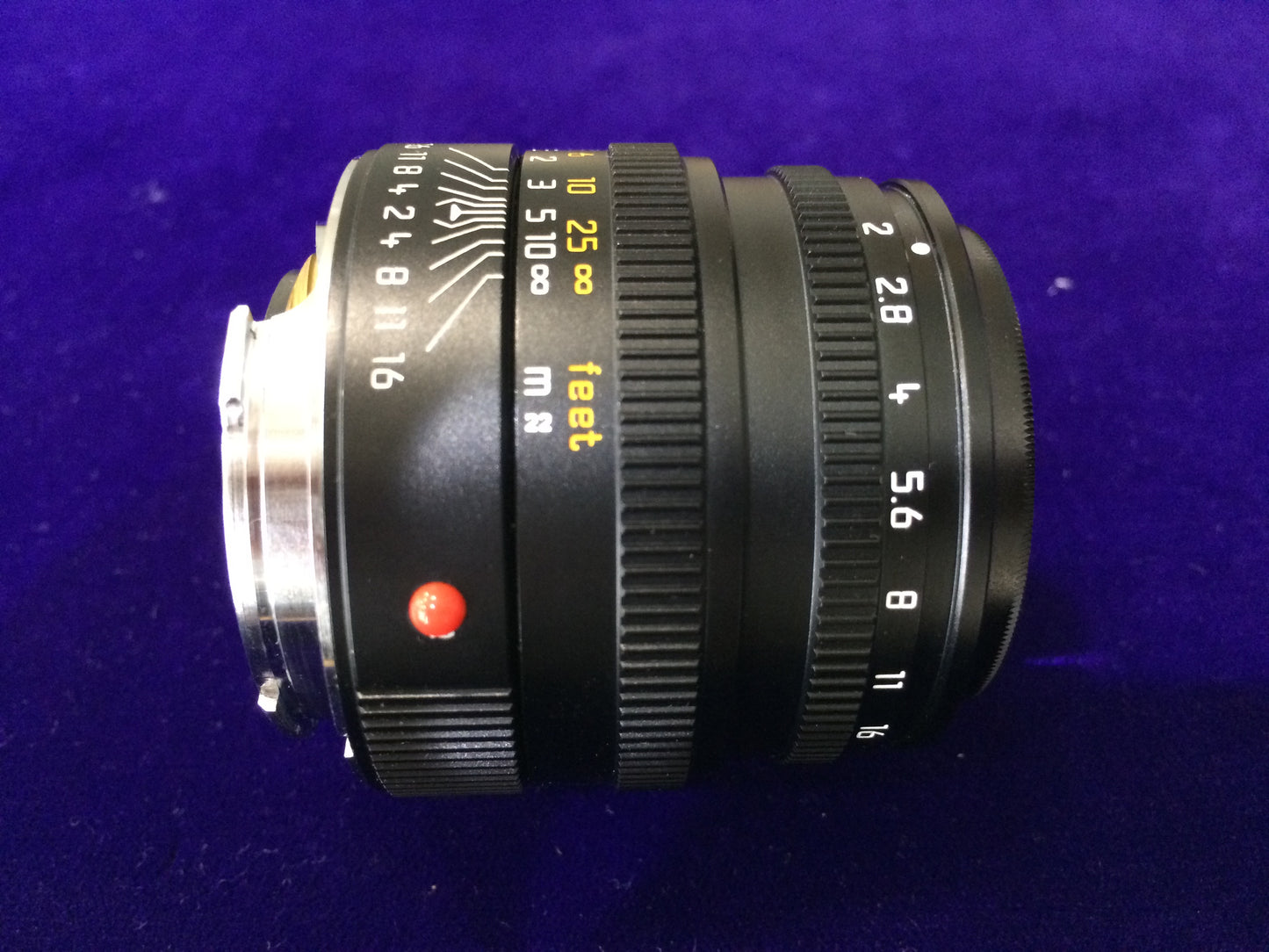 Leica Summicron-M 50mm／F2 フード内蔵 クモリ有り