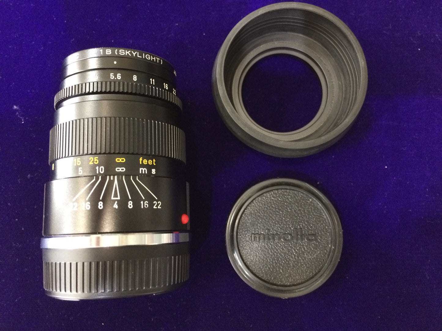 MINOLTA M ROKKOR 90mm／F4.0 傾斜カム CL用 クモリ有 保証無し