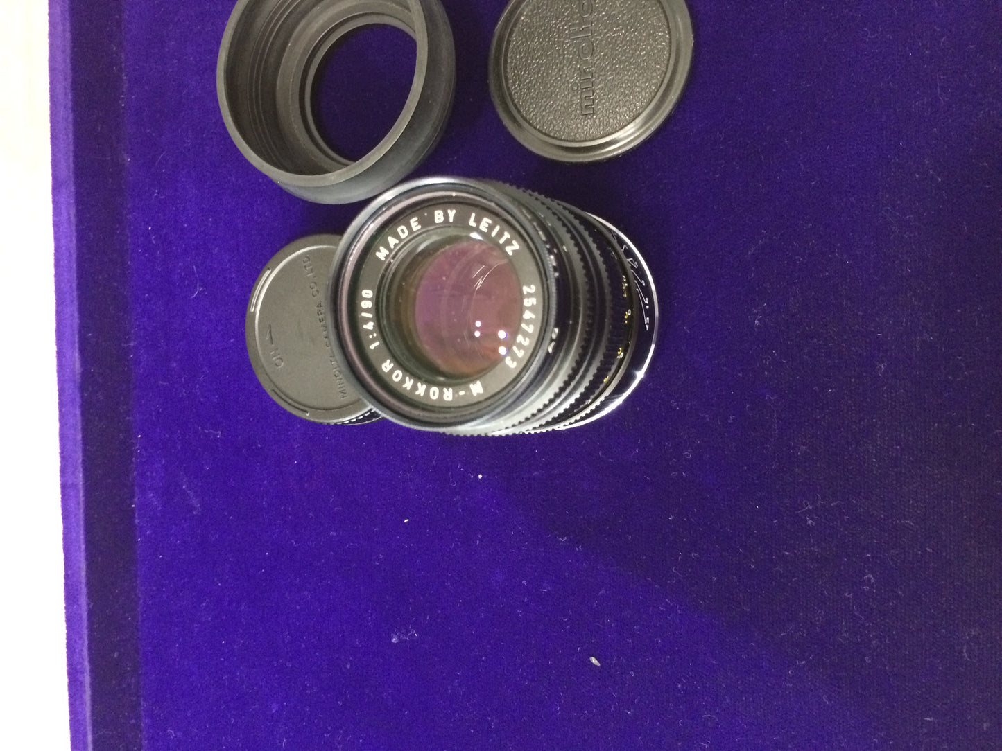 MINOLTA M ROKKOR 90mm／F4.0 傾斜カム CL用 クモリ有 保証無し