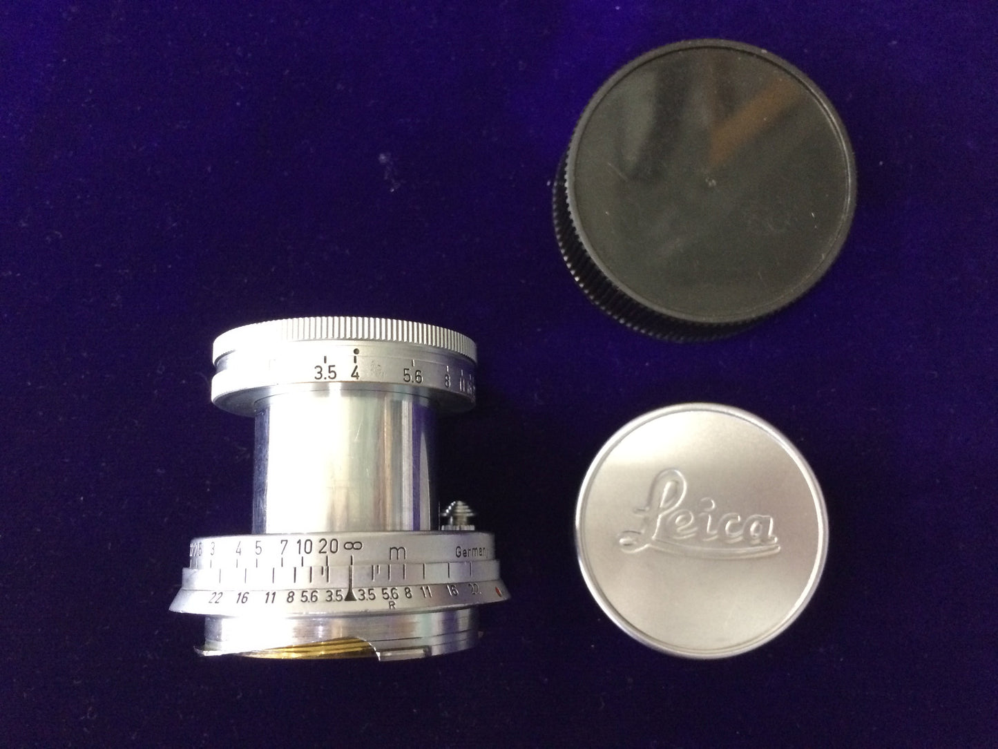 Leica Elmar-M 50mm／F3.5 114万台 1954年 整備済 加工痕有り
