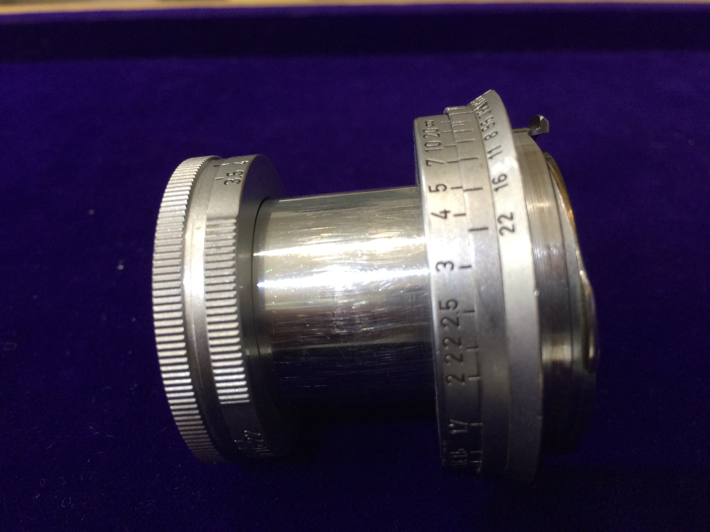 Leica Elmar-M 50mm／F3.5 114万台 1954年 整備済 加工痕有り